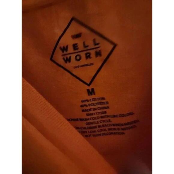 Scary Jack-O'-Lantern Halloween Orange Short Sleeve T-Shirt Size Medium NWT A102 - Picture 3 of 5